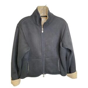 SDI Tec Jacket Fleece Preppy Zip Up Size Medium